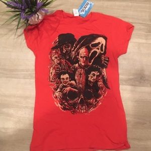 Halloween horror scream Freddy shirt small